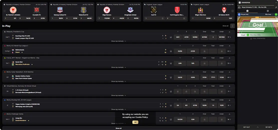 SpinKong sportbook and sport betting